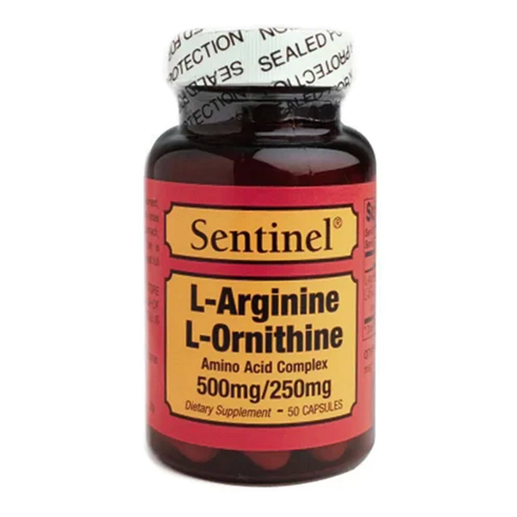 Sentinel L-Arginine L-Ornithine 500Mg 250Mg