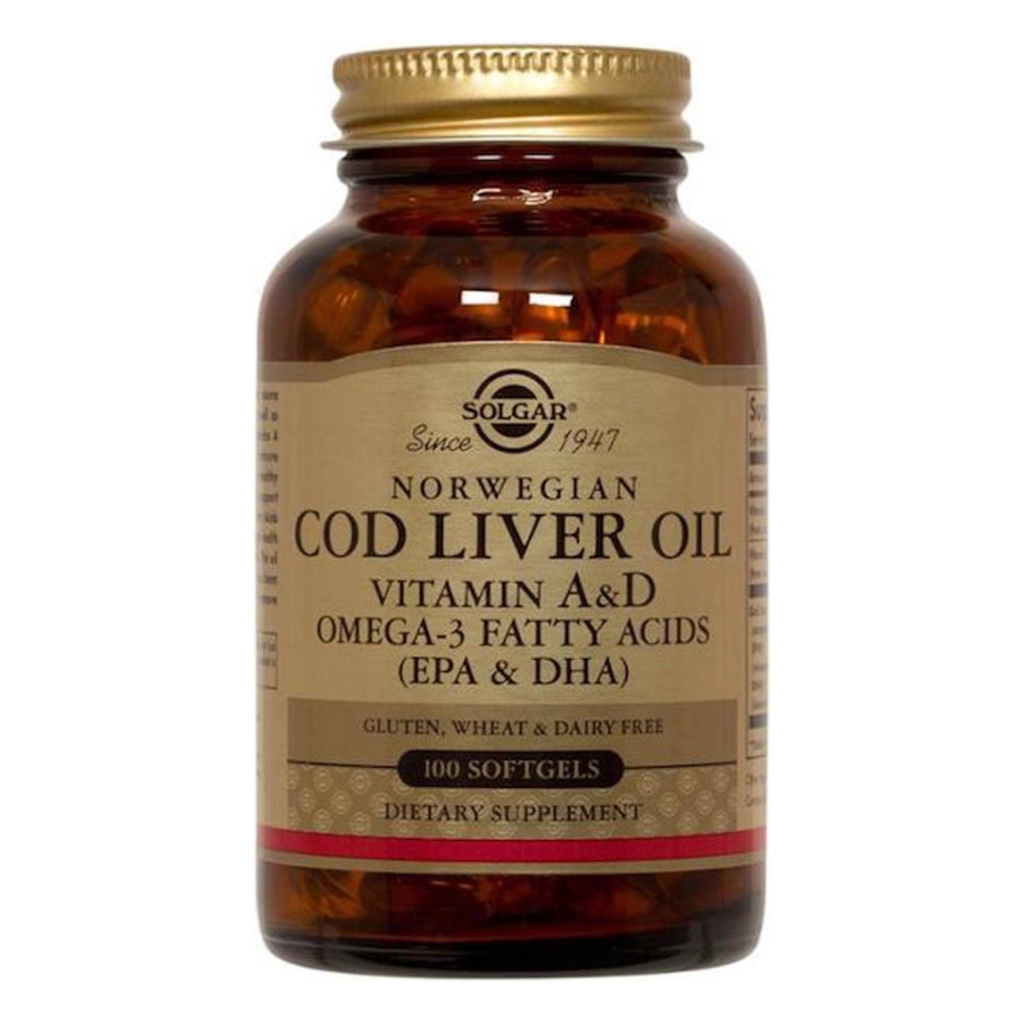 Solgar Cod Liver Oil Vitamin A & D Omega 3
