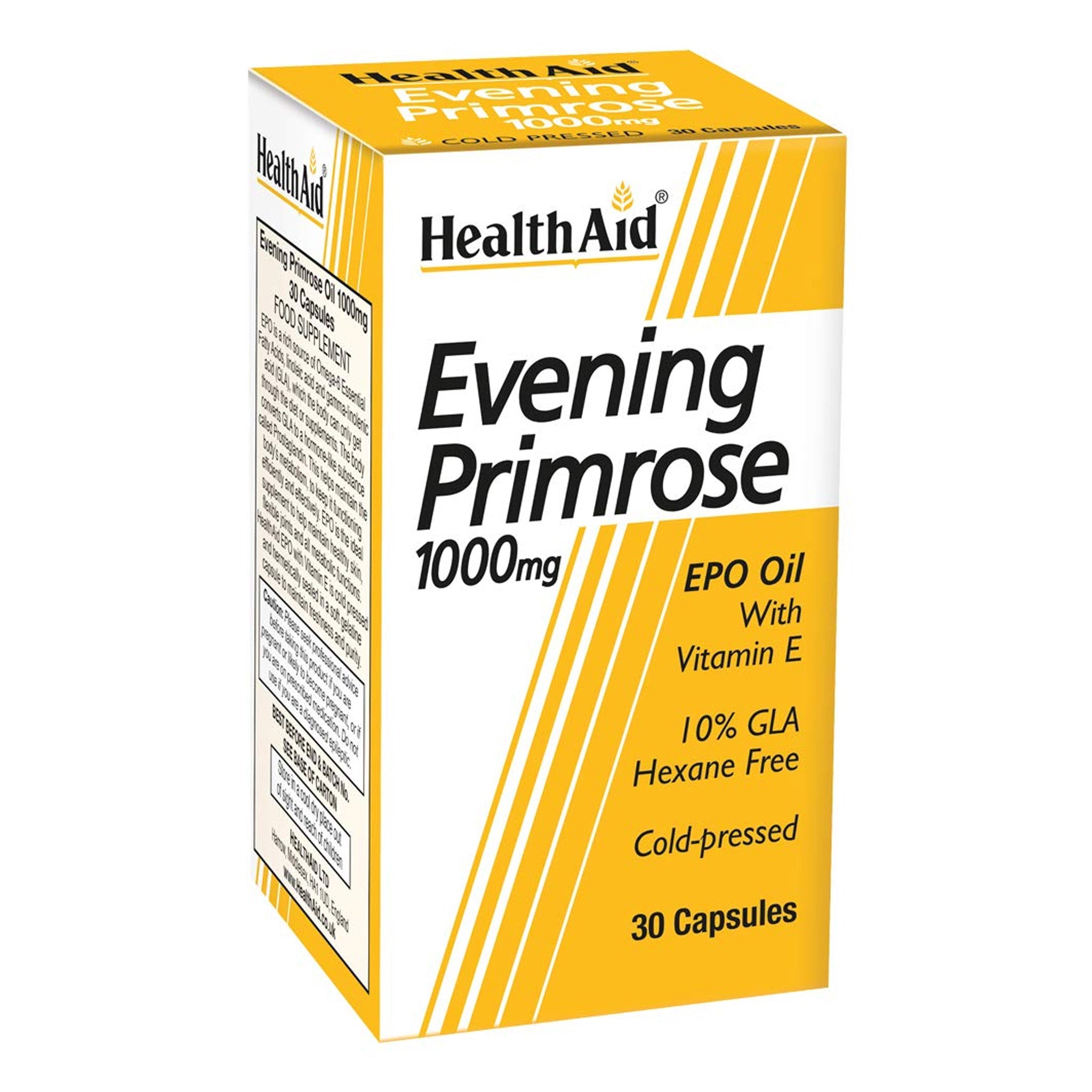 Health Aid Evening Primrose Oil With Vitamin E 30 Capsules