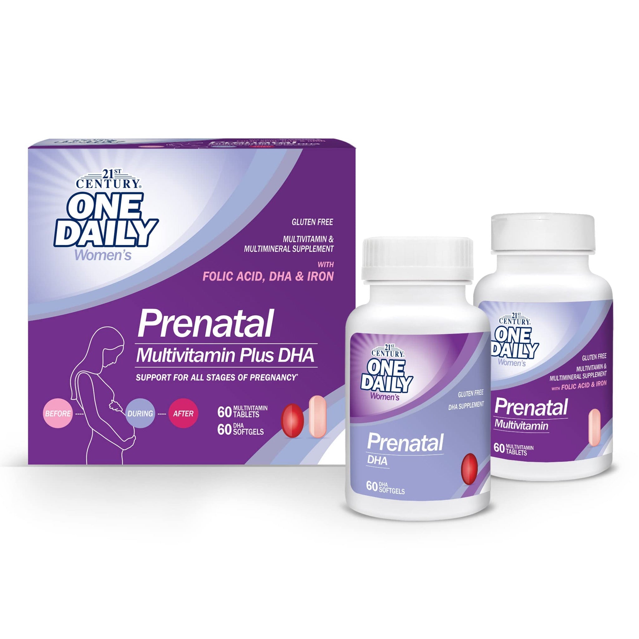 21st Century Prenatal Dha 60 Tab With 60 Softgels