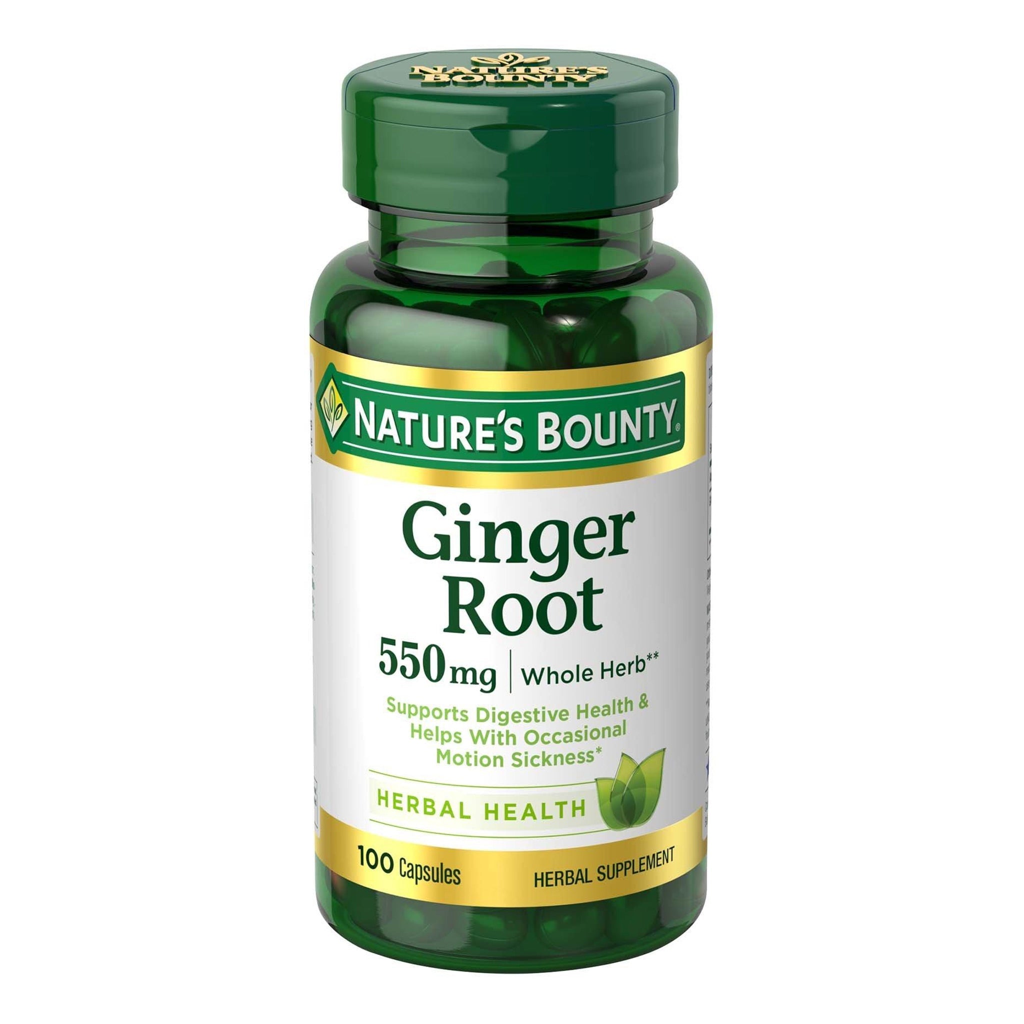 Natures Bounty Ginger Root 550 mg