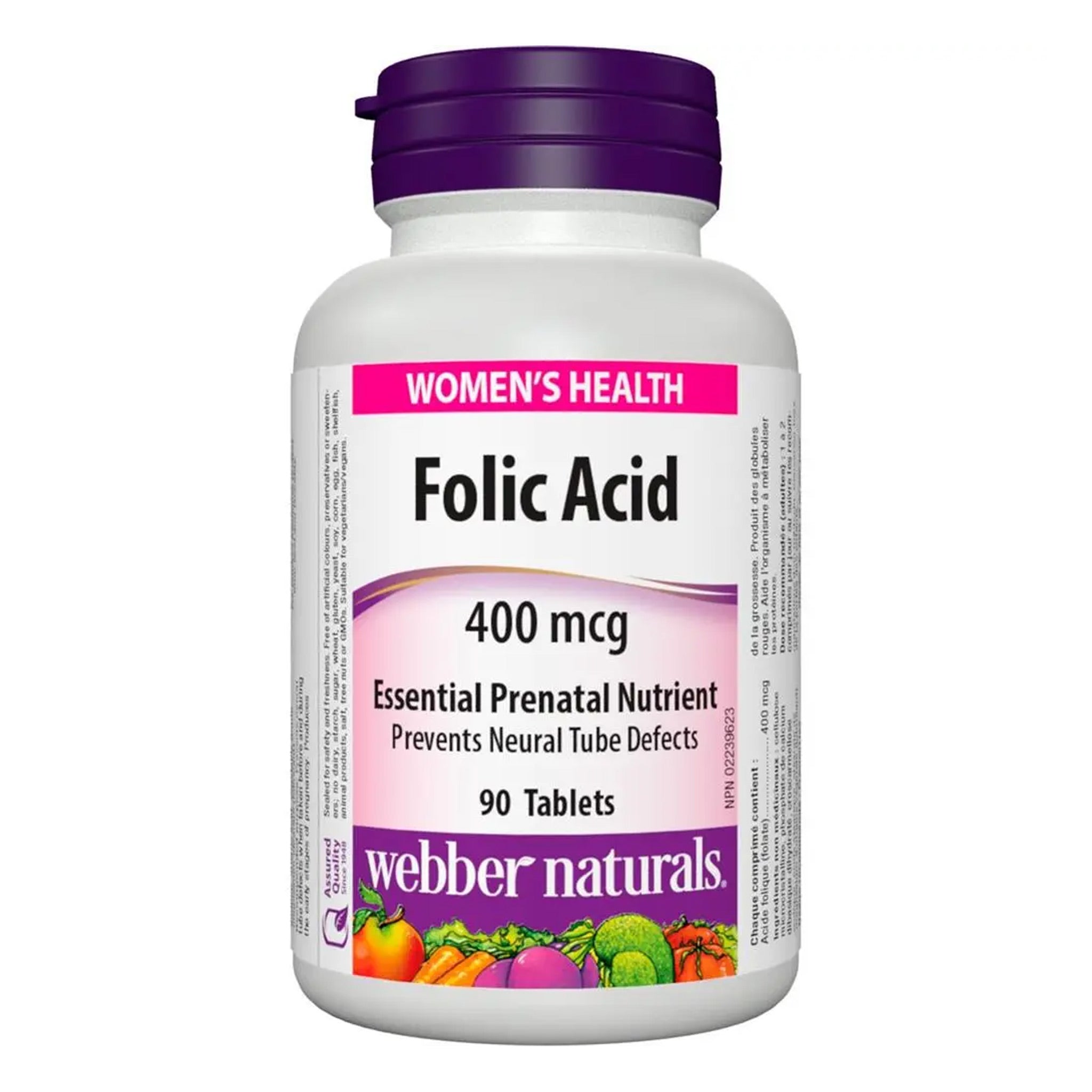 Webber Naturals Folic Acid 400 mg