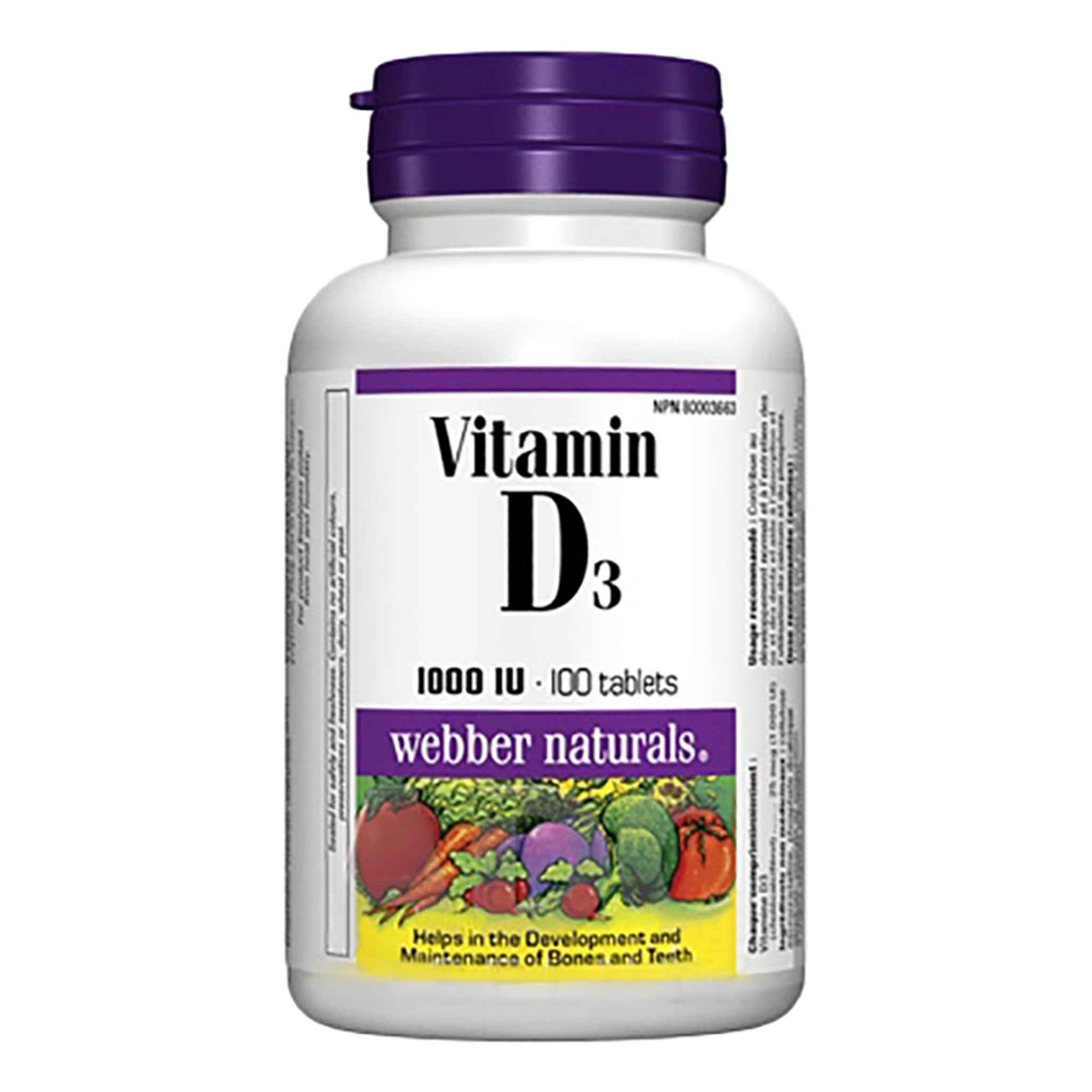 Webber Naturals Vitamin D3 1000 IU