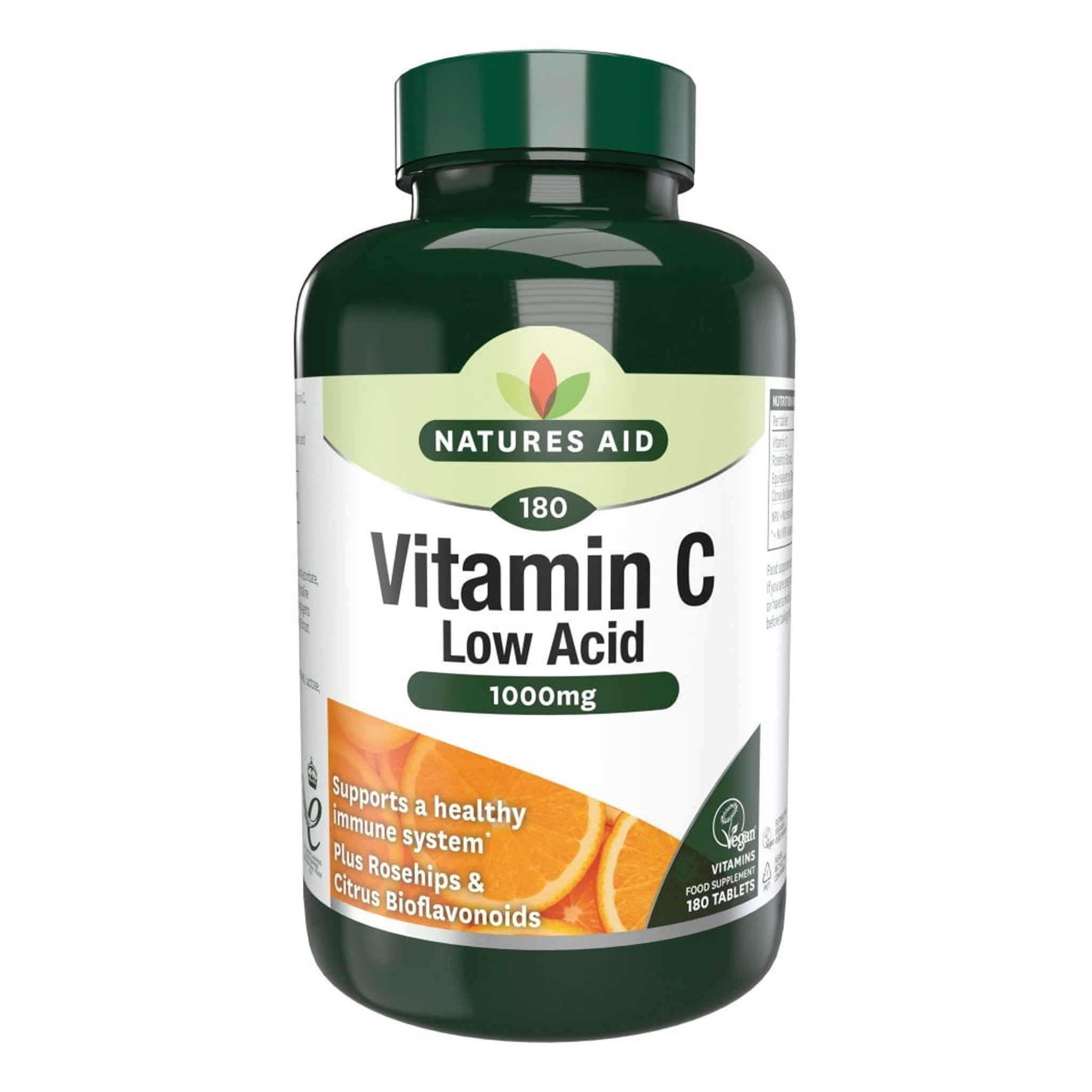 Natures Aid Vitamin C 1000 mg Low Acid Tab 30's