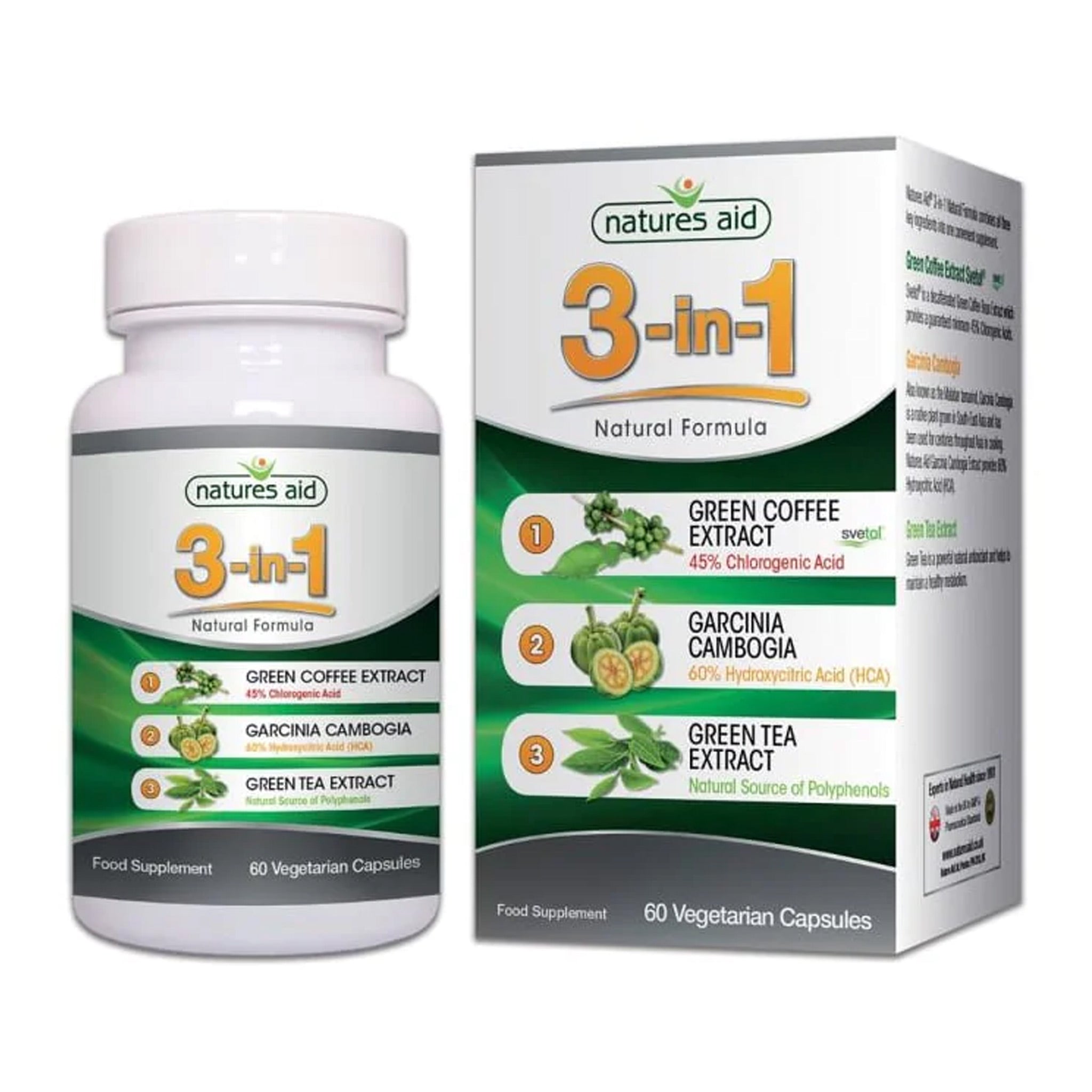 Natures Aid 3 In 1 Fat Burner