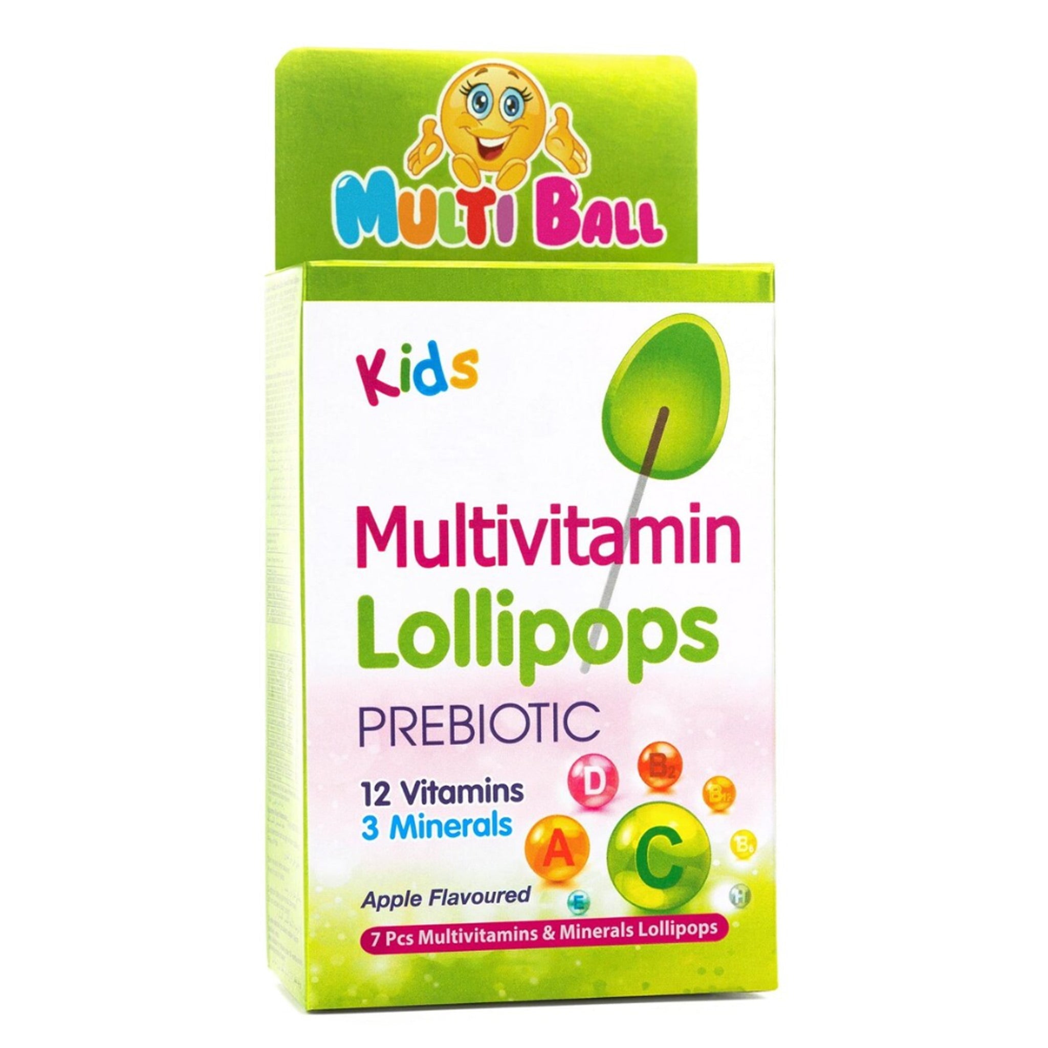 Multi Ball Lollipops 7 pieces