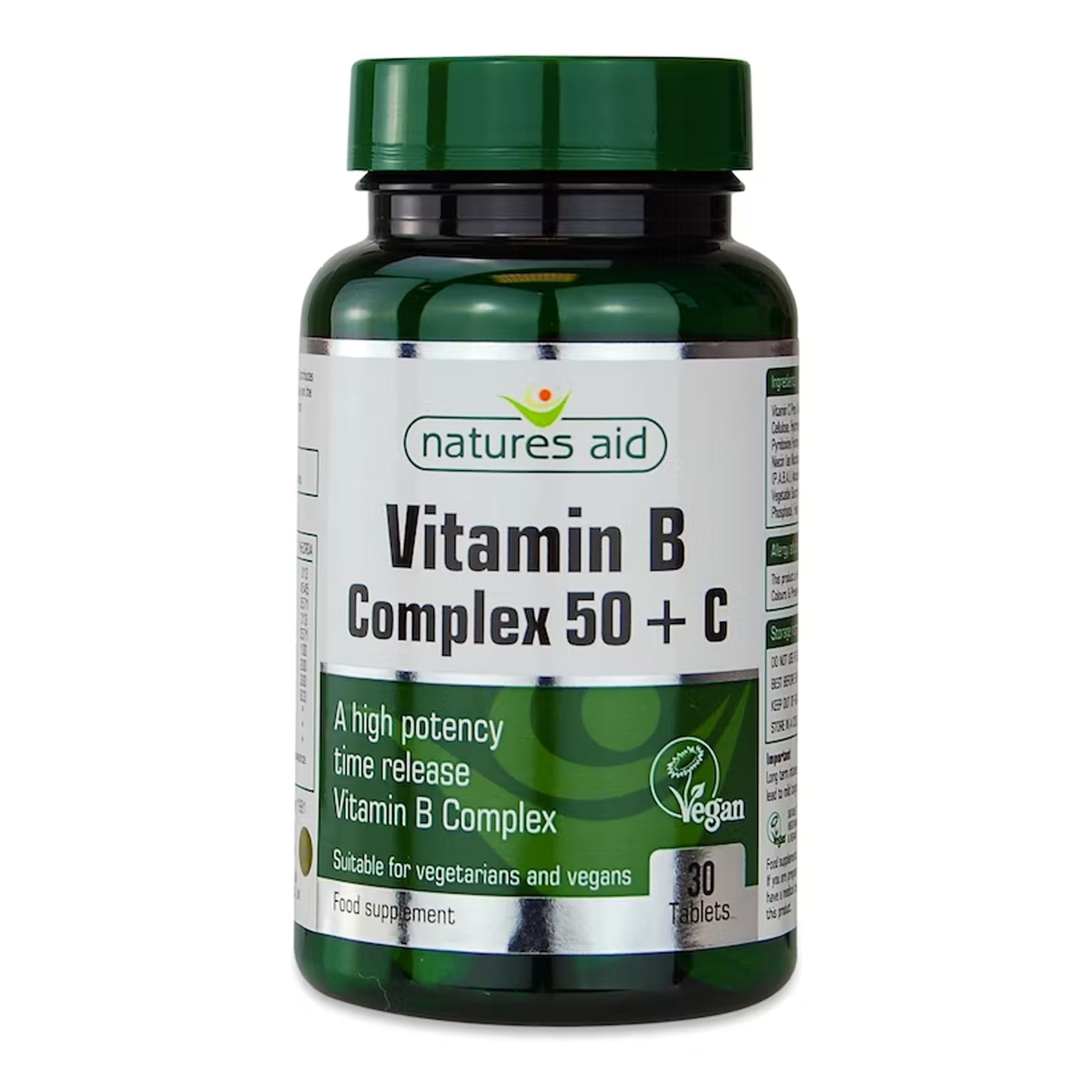 Natures Aid Vit B Complex 50 + Vitamin C