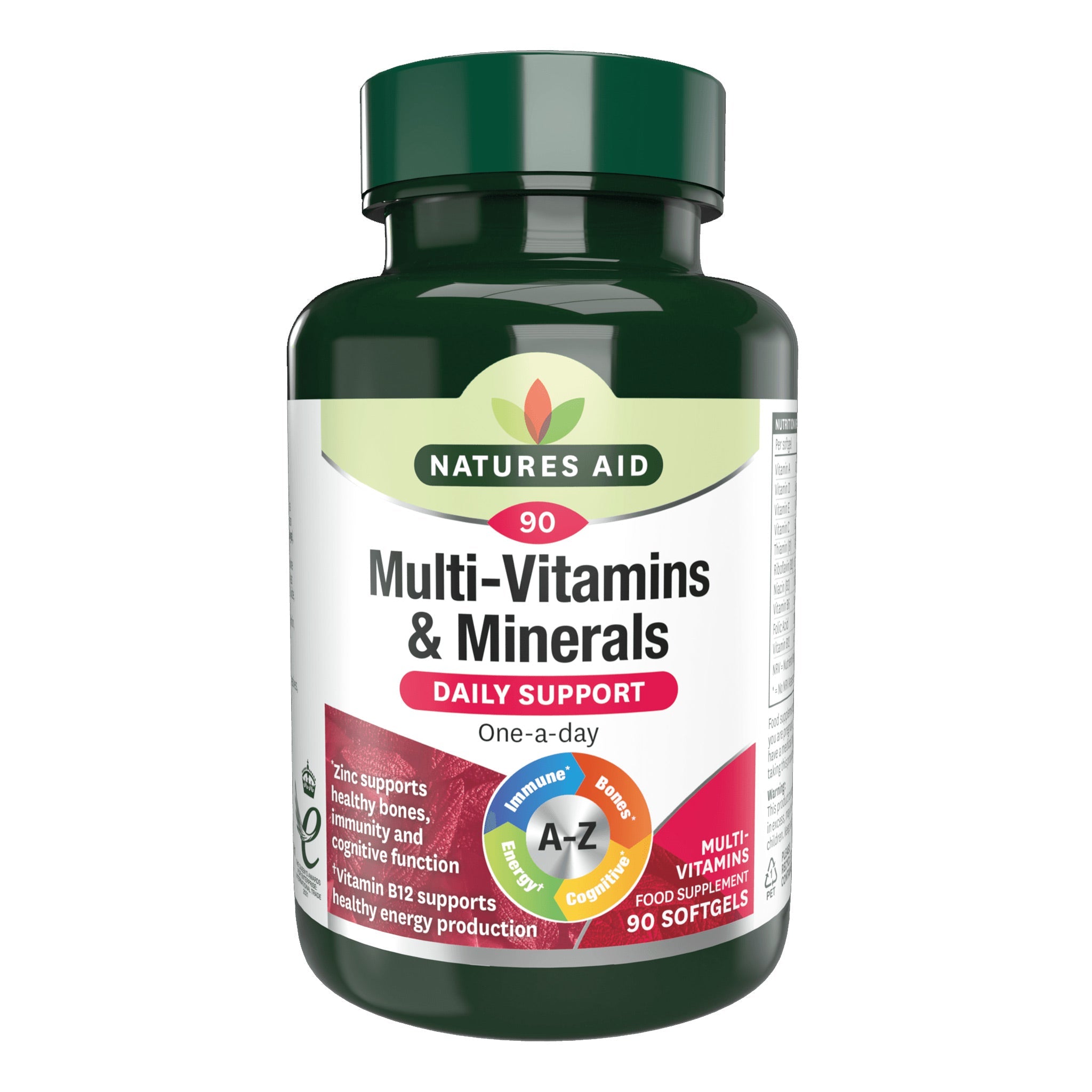 Natures Aid Multivitamin & Minerals With Iron