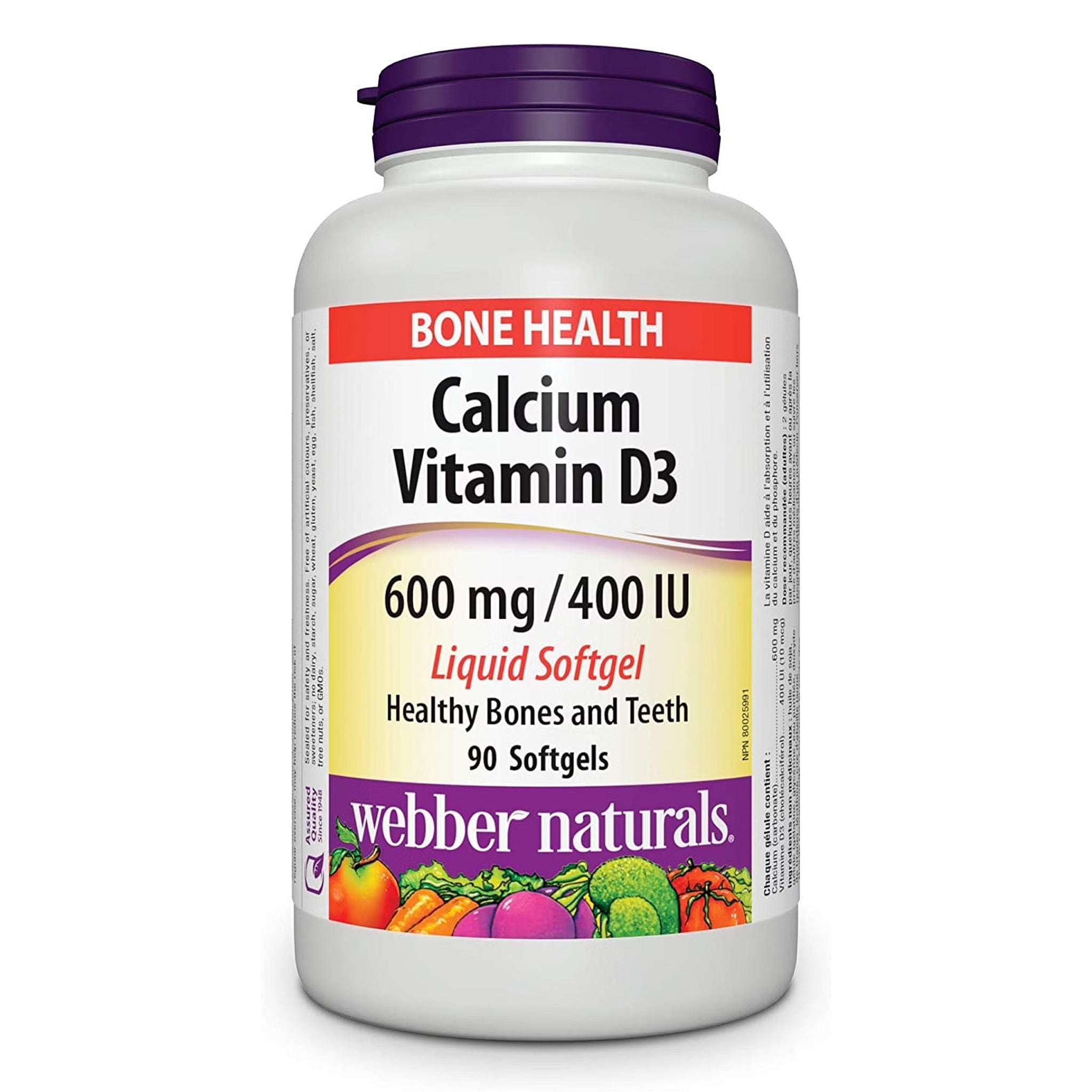 Webber Naturals Calcium & Vit D3