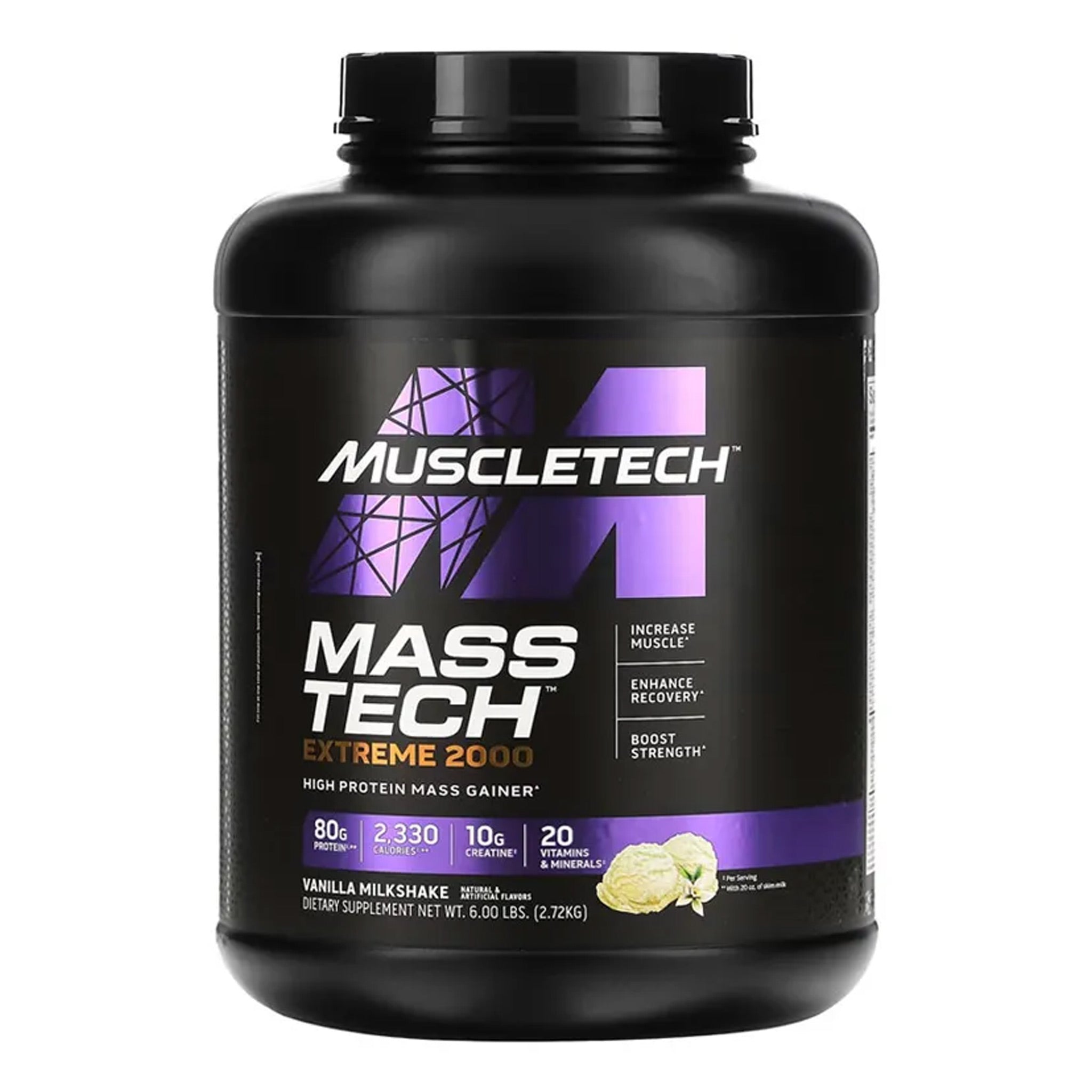 Muscletech Mass Tech Extreme 2000 Vanilla Milkshake 20 Lbs