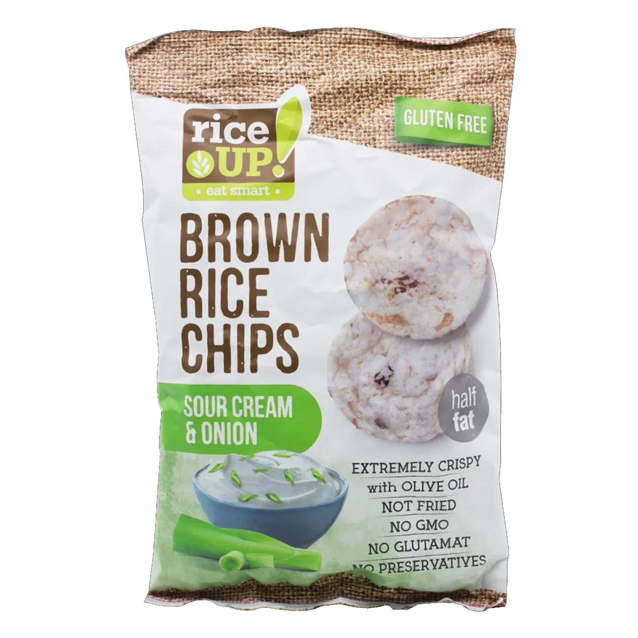 Rice Up Whole Grain 60Gm Rice Chips