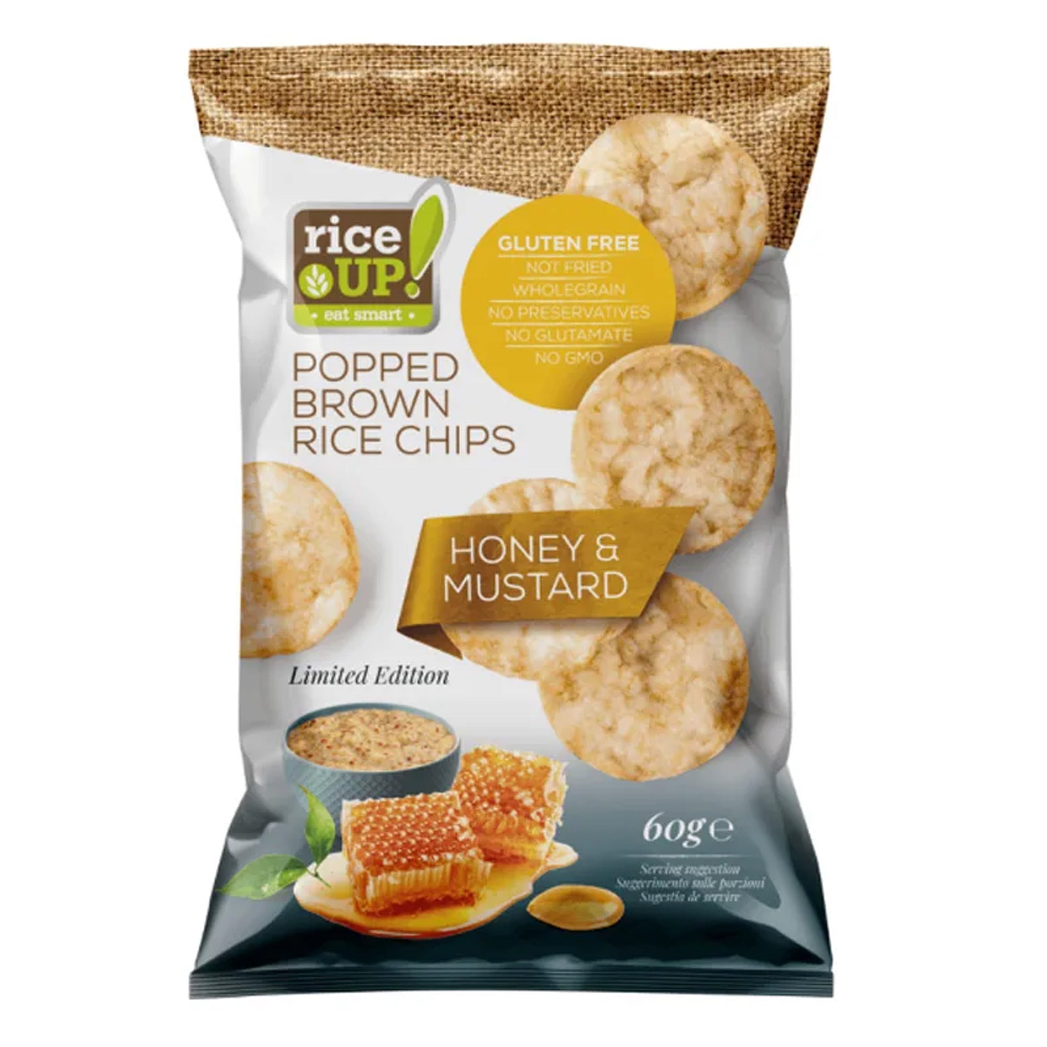 Rice Up Whole Grain 60Gm Rice Chips