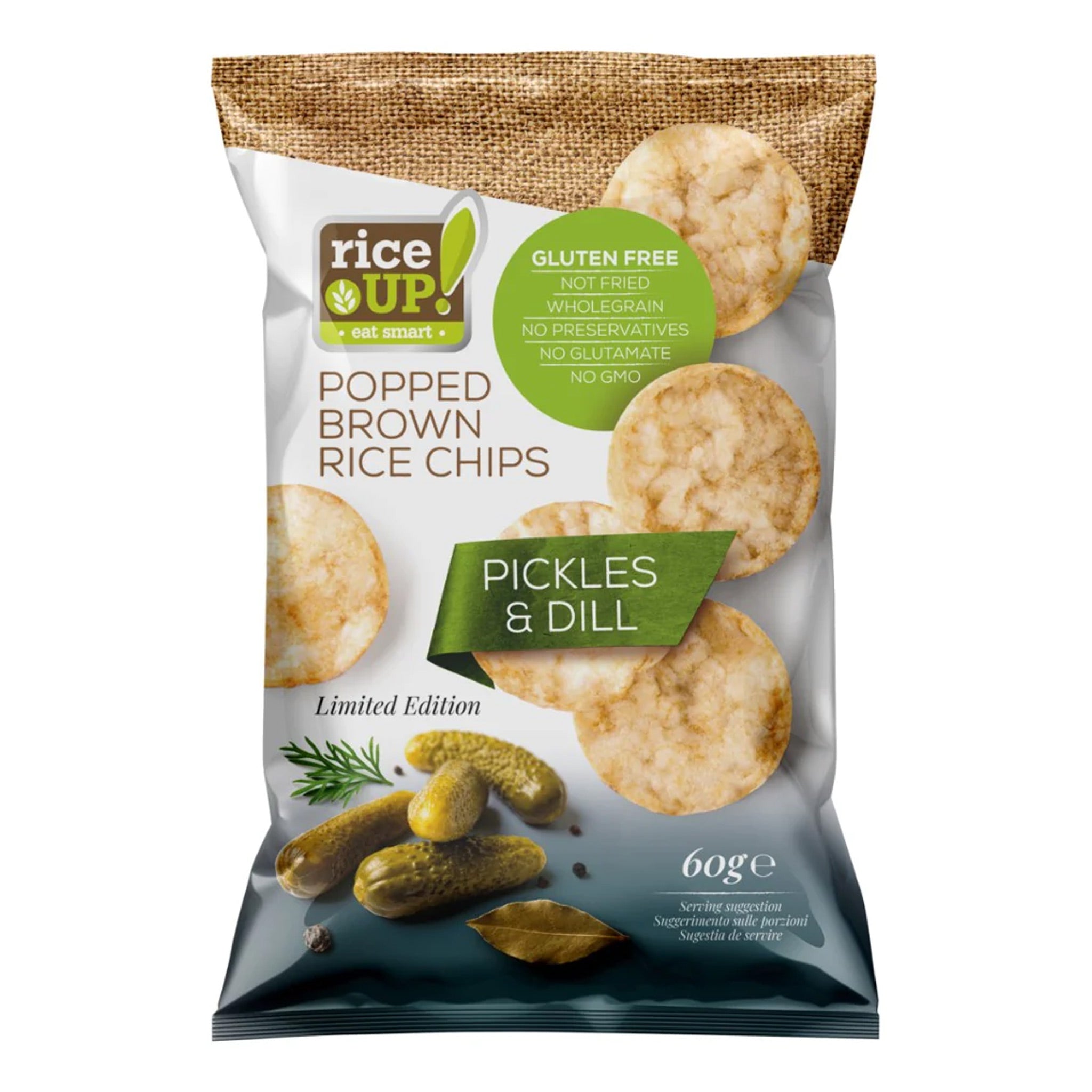 Rice Up Whole Grain 60Gm Rice Chips