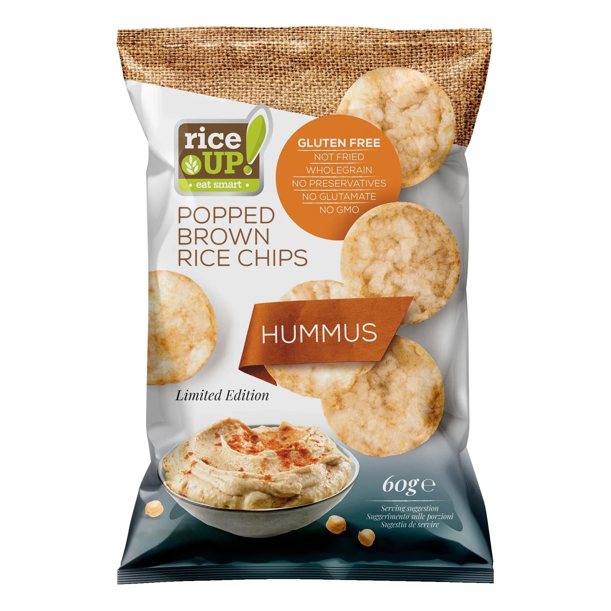 Rice Up Whole Grain 60Gm Rice Chips