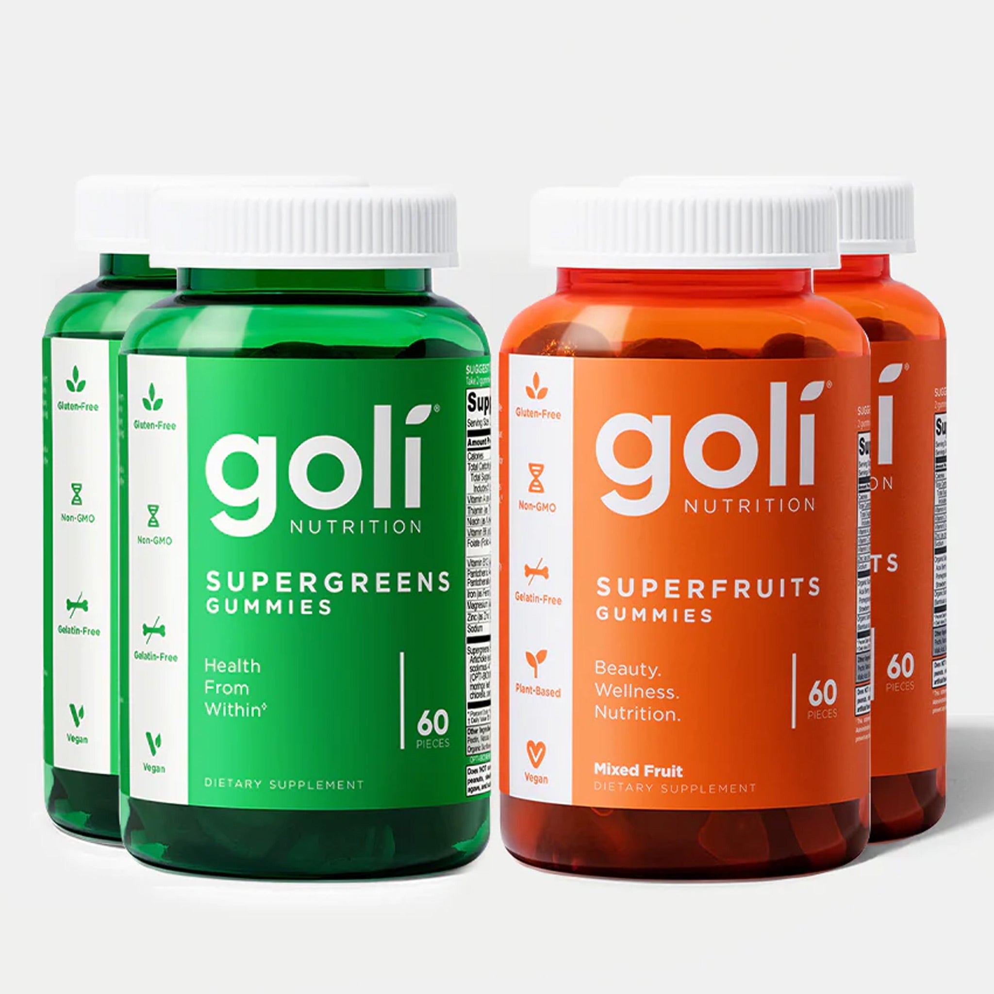 Goli Apple Cider + Goli Super Fruits + Goli Super Greens