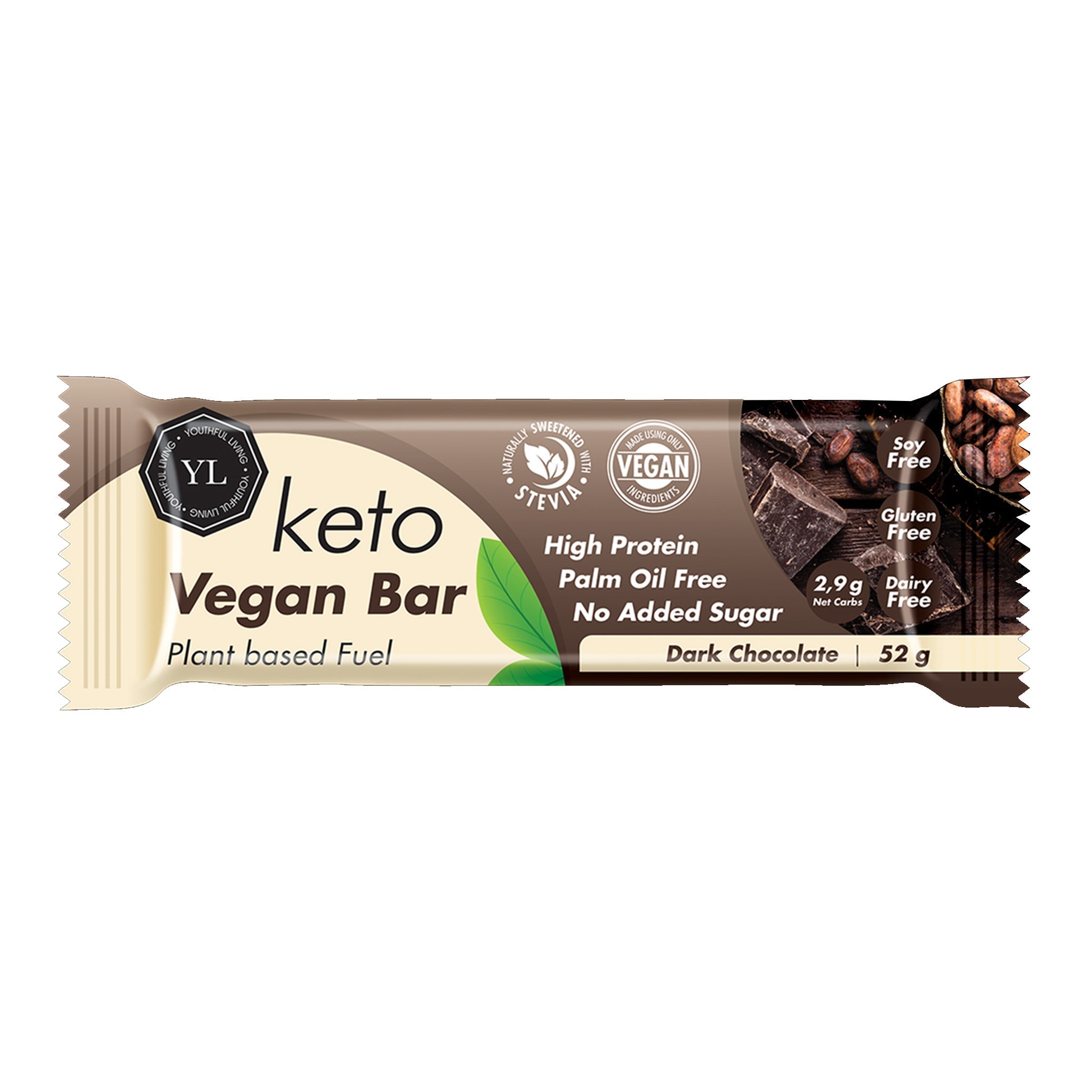 Youthful Living Keto Vegan Bar 52Gm