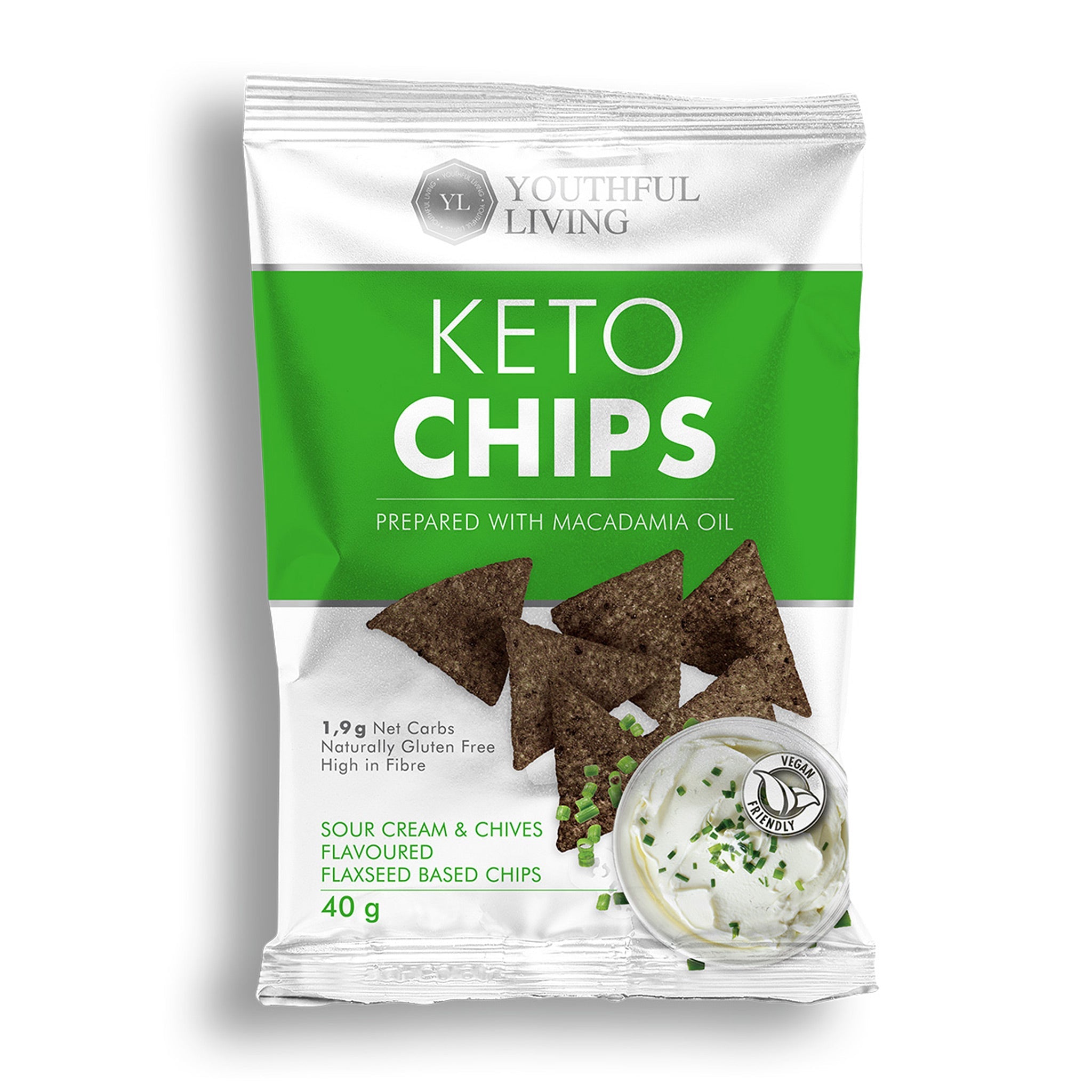 Youthful Living Keto Chips 40Gm